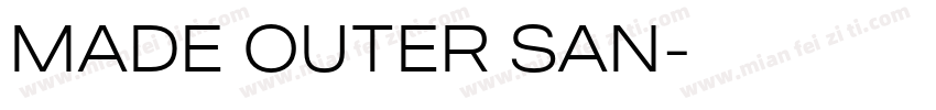 MADE OUTER SAN字体转换